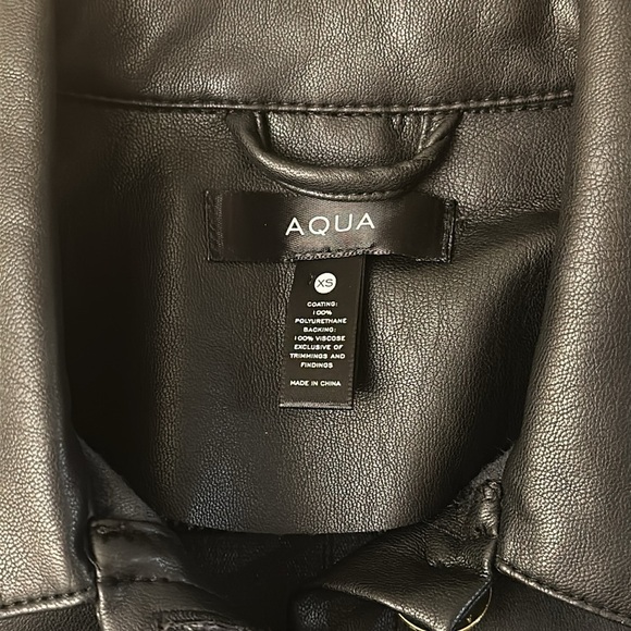 AQUA ⭐️FAUX LEATHER DRESS - Picture 5 of 7